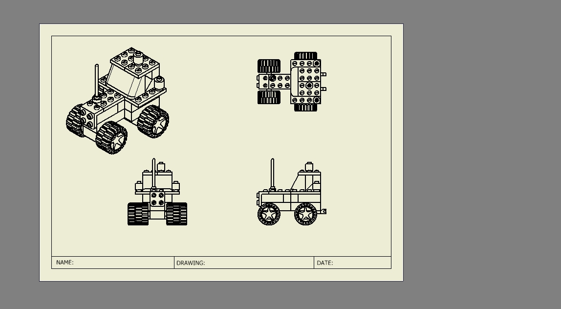 A3004224-乐高积木拖拉机